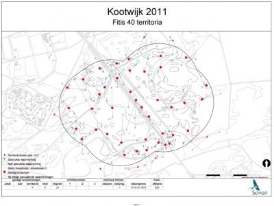 Stippenkaart Kootwijk Fitis 2011
