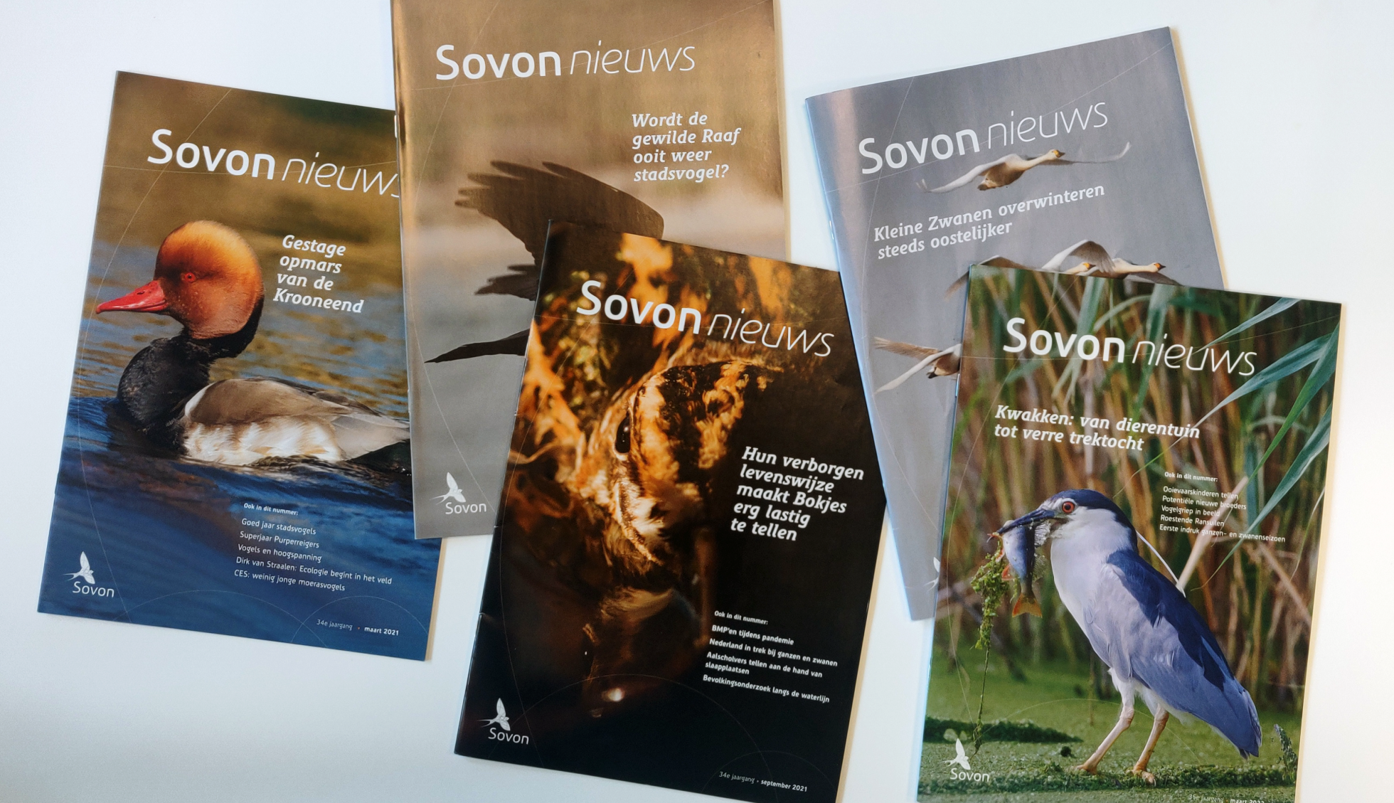 Covers van Sovon-nieuws