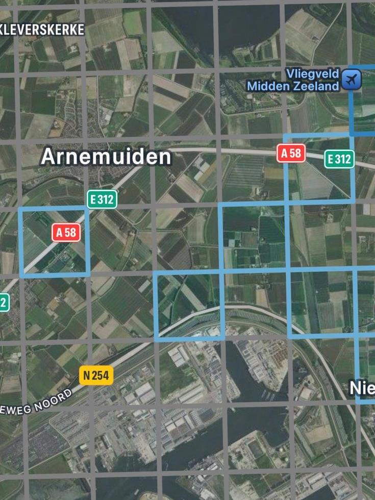 Blauwe hokken in Avimap