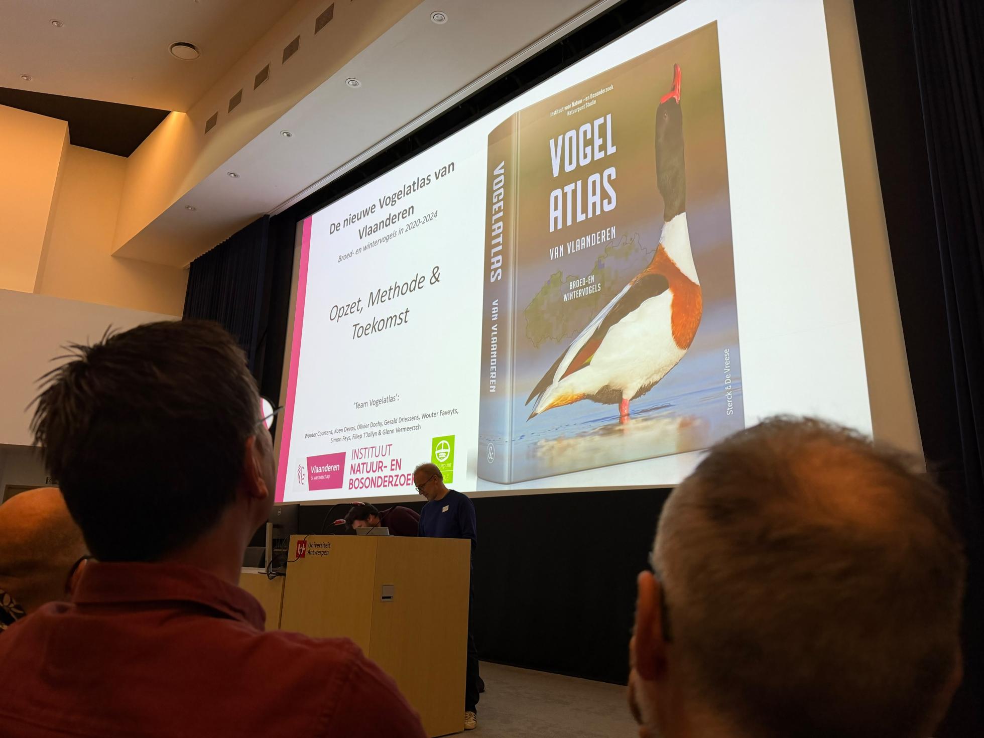 De presentatie van de Vogelatlas van Vlaanderen.