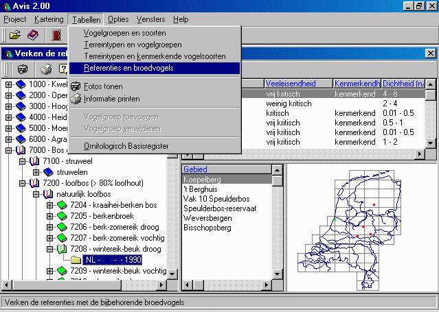 Screenshot AVIS_referenties