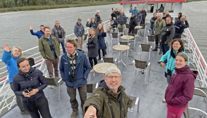 Sovon-medewerkers in de Biesbosch