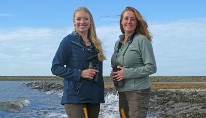 Sabine Hoek en Wendy Janse