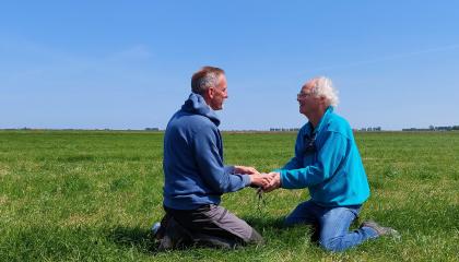 Piersma - na 20 jaar nog steeds door gruttos verbonden Jos Hooijmeijer links en TP rechts